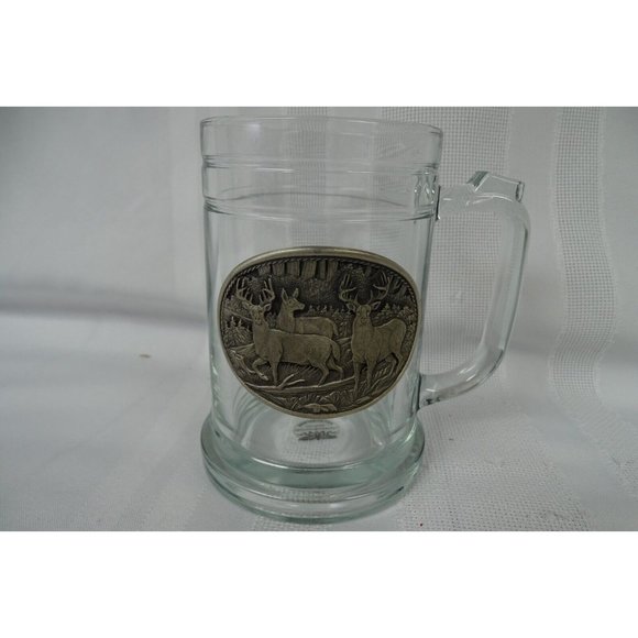 Heritage Metal Fine Pewter Doe & Buck Decanter and Mug - Picture 6 of 8